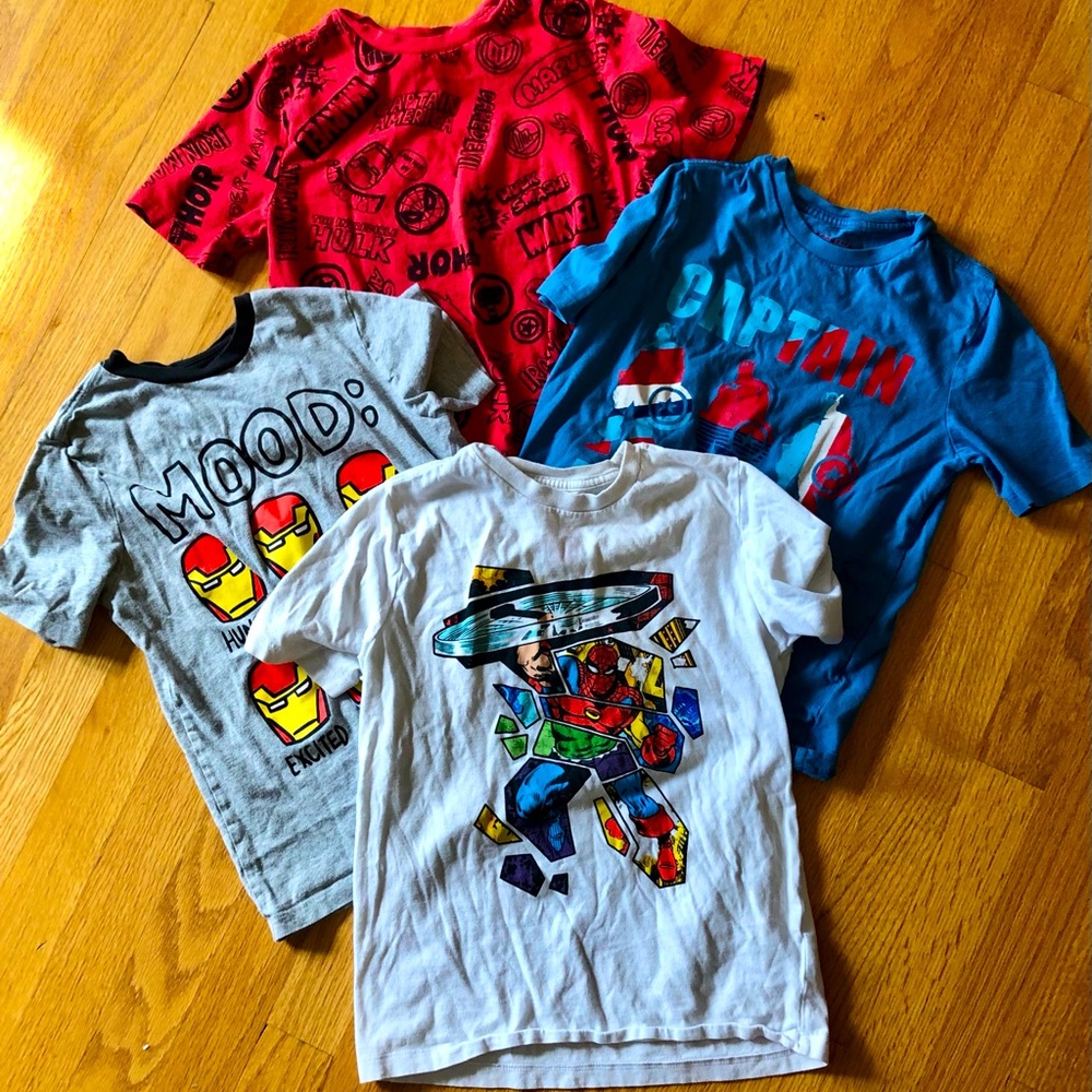 Marvel T-Shirts by Spotted Zebra. Iron Man and Captain America included.
